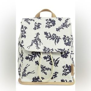 Vera Bradley straw mini backpack - Adrift Coral Blue NWT